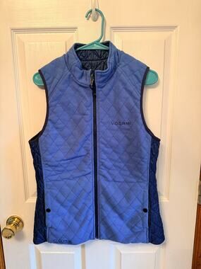 Reversible "two vests in one." Voormi two tone Blue Size Large Made in the USA.
